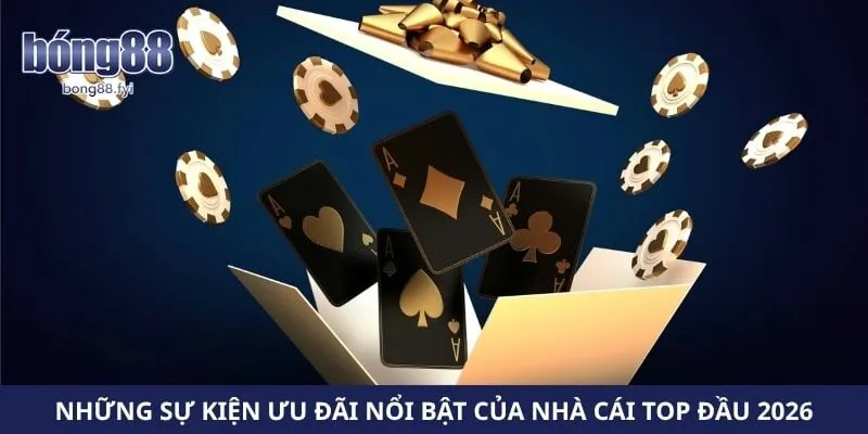 Những sự kiện ưu đãi nổi bật của nhà cái top đầu 2026